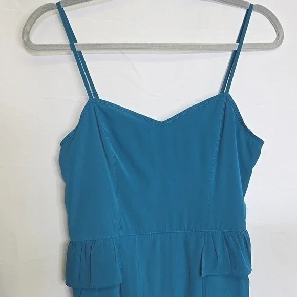 American Eagle Outfitters Peplum Dress, Blue, Womens Size 4 - Picture 3 of 6